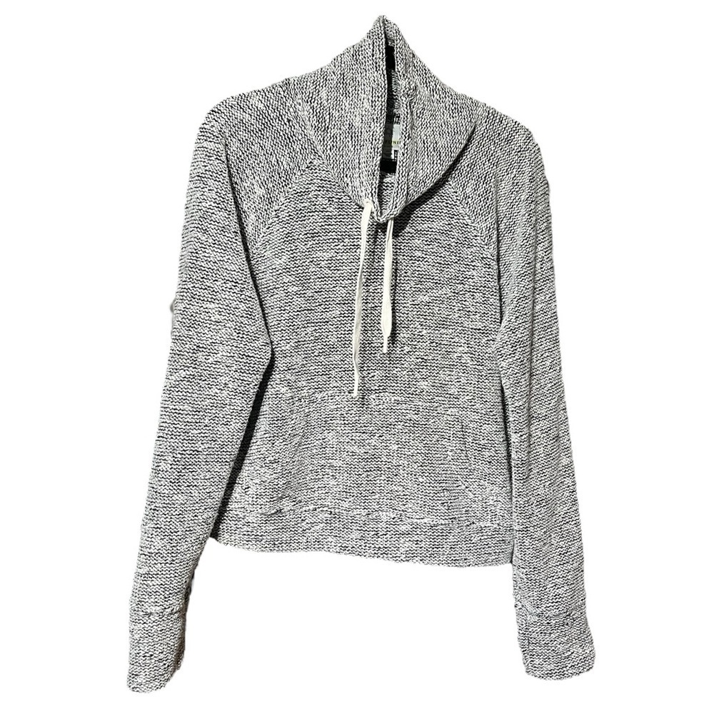Offline By Aerie Funnel Neck Cropped Pullover Sweatshirt Sweater Heathered Gray - Picture 2 of 16